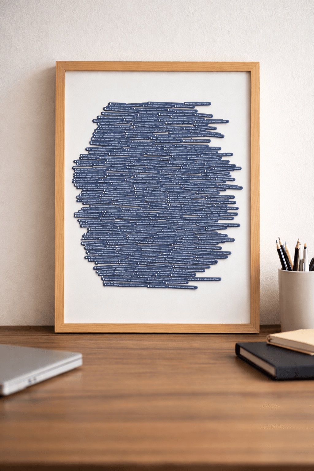 Poster showcased in a collaborative meeting room